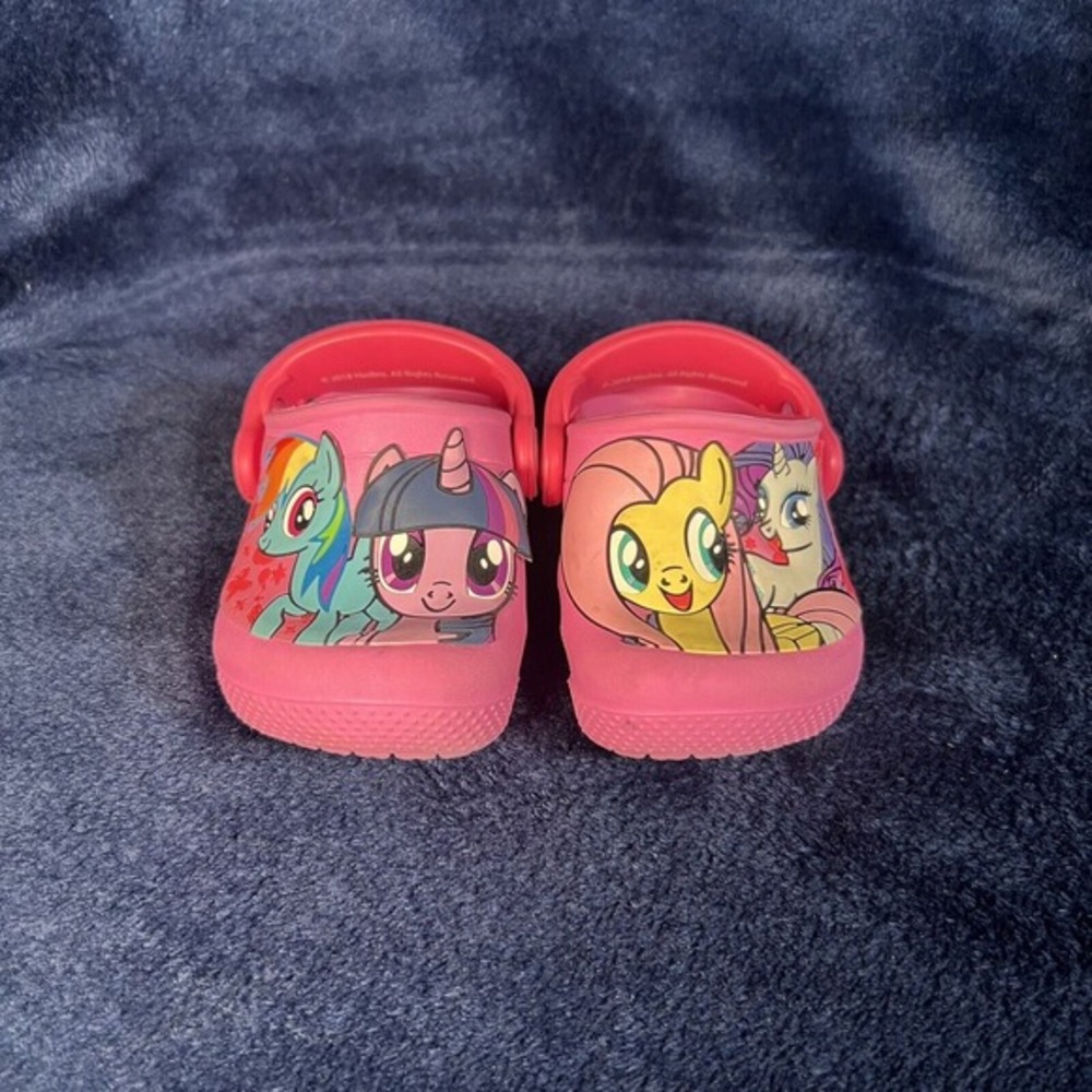 My Little Pony Crocs Pink Children‎ Size 4 - Picture 2 of 9
